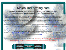 Tablet Screenshot of molecularfarming.com